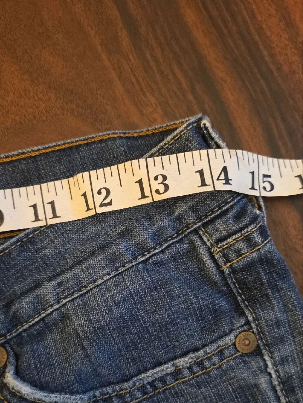 7 For All Mankind Lightly Distressed Y2k Premium Vintage - Picture 6 of 11